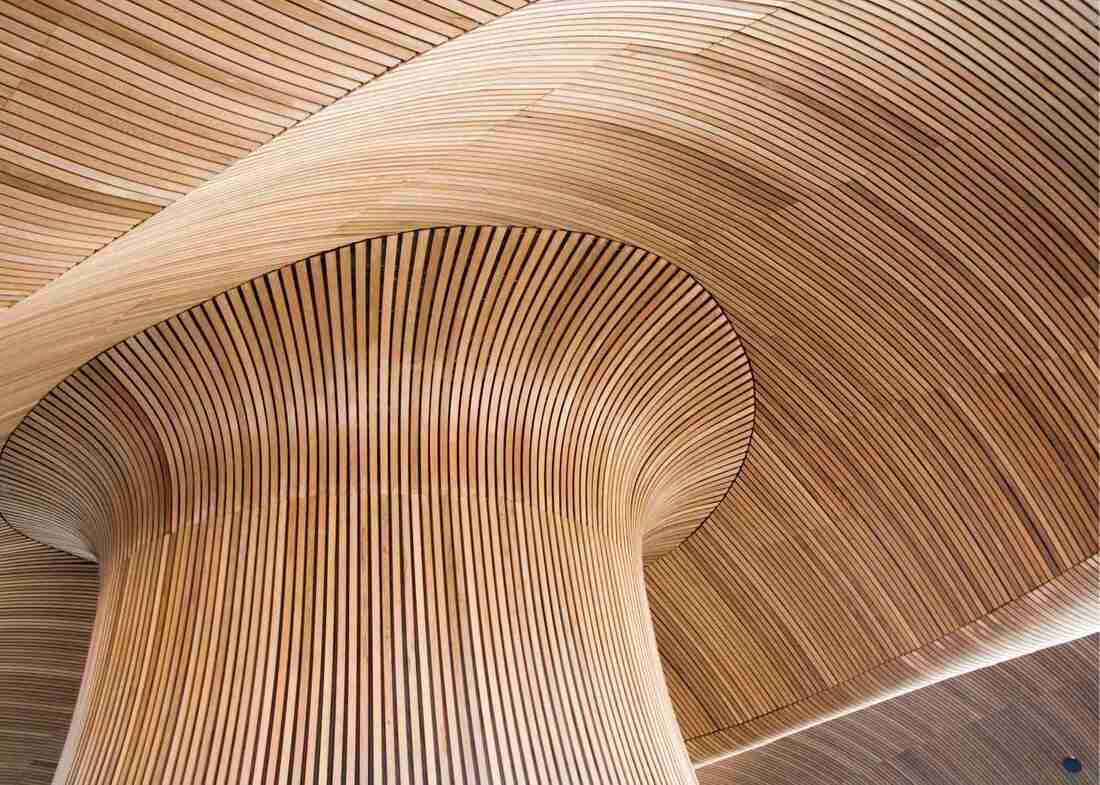 Flowing Timber Ceiling
