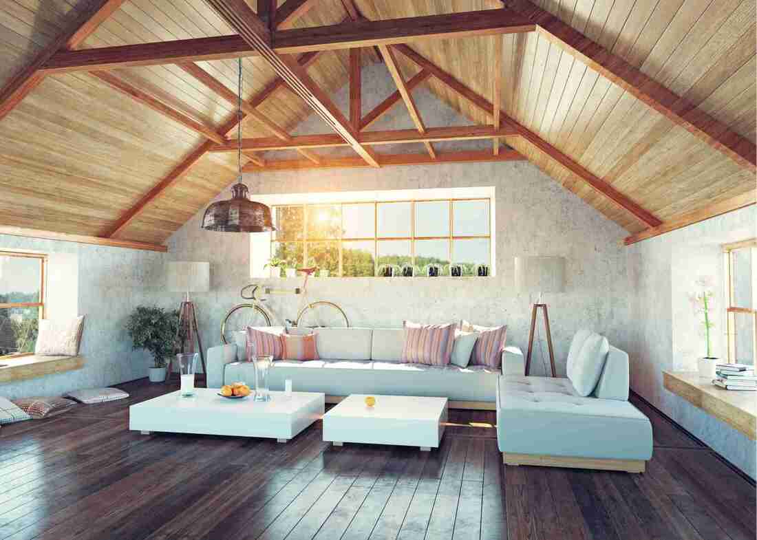 Living Area with Timber Ceiling